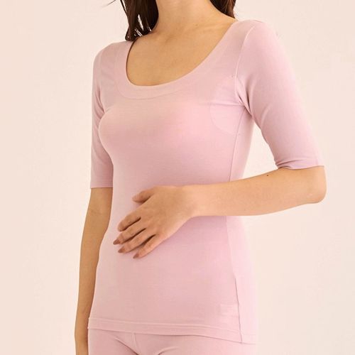 島崎
とろ～り極上インナー 汗取り付5分袖 M／L ジョワイユ