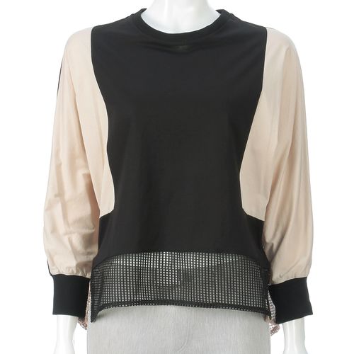 バーミリオン
バイカラーカットソー裾ネット