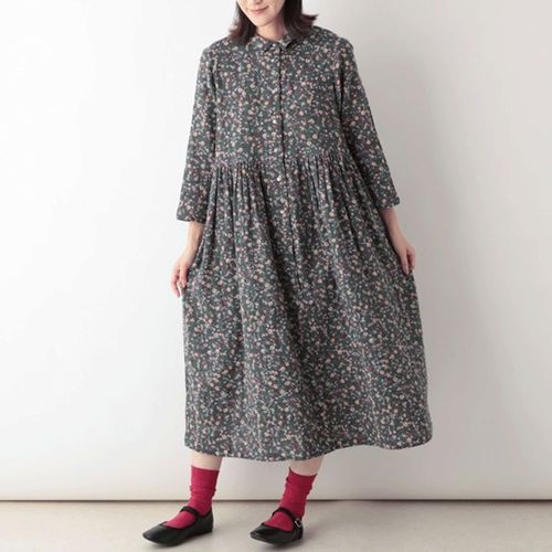 4582640634426







東京かんかん
東京かんかん 小花柄コットンダブルガーゼシャツワンピース