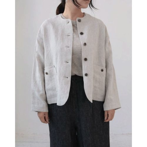 1512617091559







アンリミ
YARRA リネンノーカラージャケット