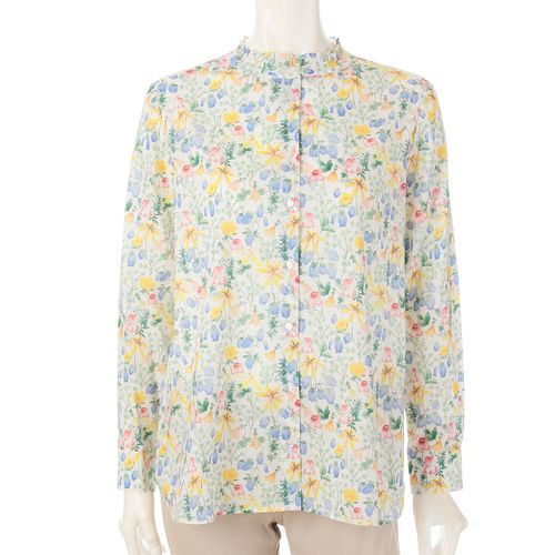 ウエルベック
J．Sloane LIBERTYスタンドフリルブラウス