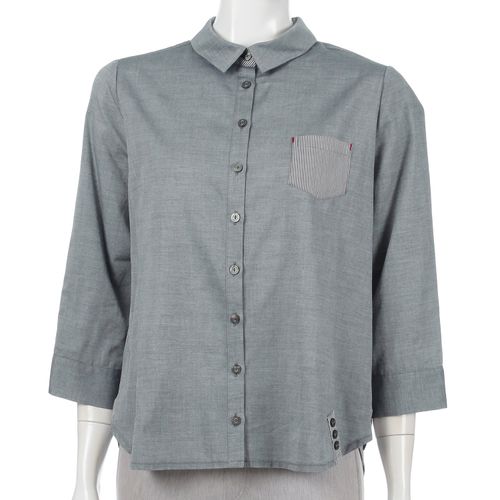 バーミリオン
ダンガリー配色ブラウス