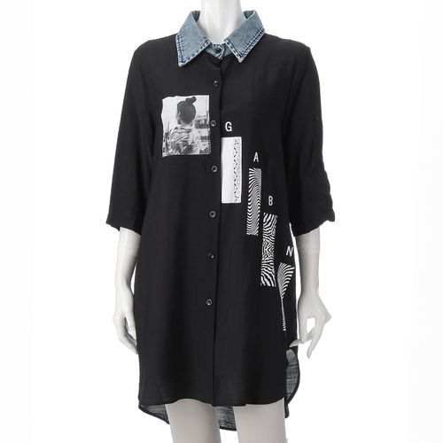 チャーミング
デニムカラーブラウス