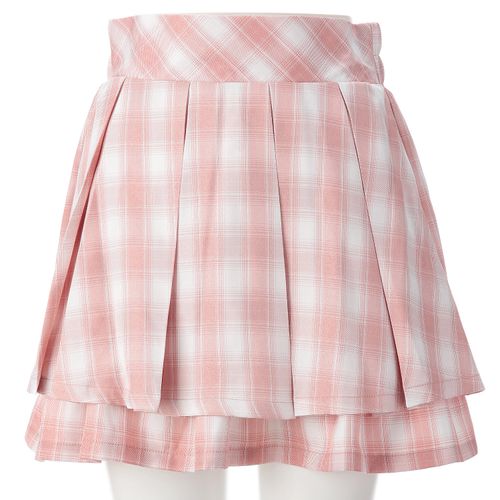 リブ
トリプルルンド チェックミニスカート