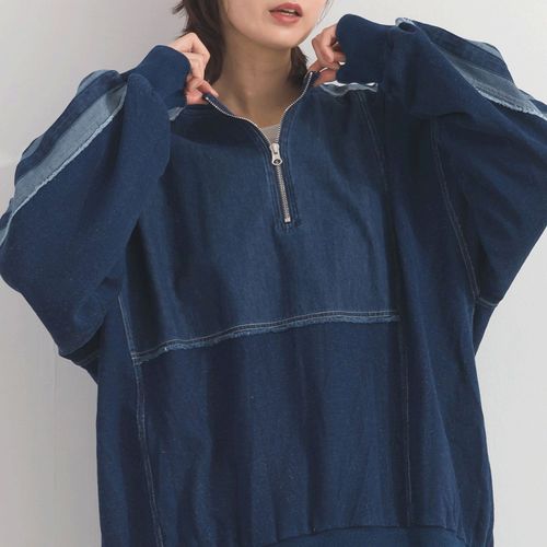 ミーム
iriey 裏毛インディゴ染めラインPO