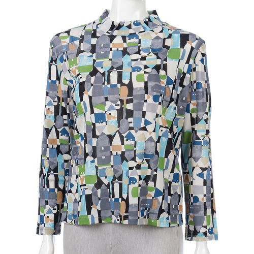 エイコー商事
綿メッシュ幾何柄長袖プルオーバー