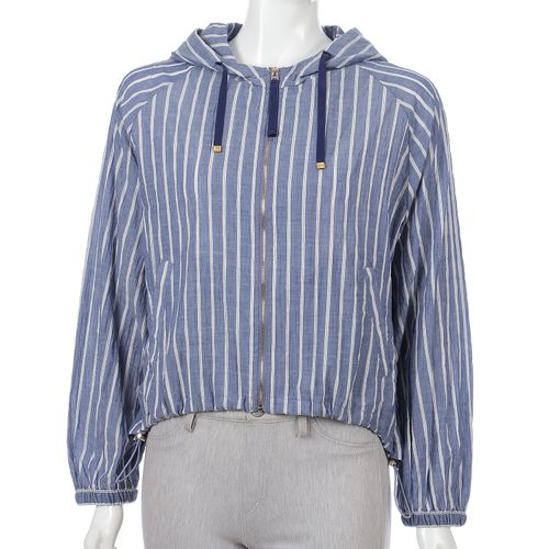 モンパリス
フード付きストライプ柄ジャケット