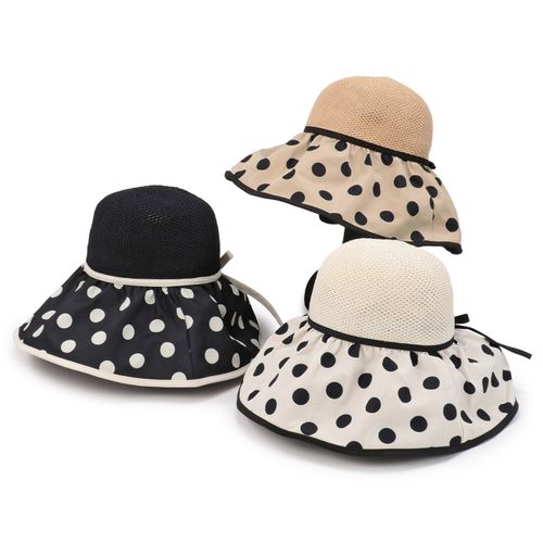 サード　コレクション
つば広ドット切替ハット