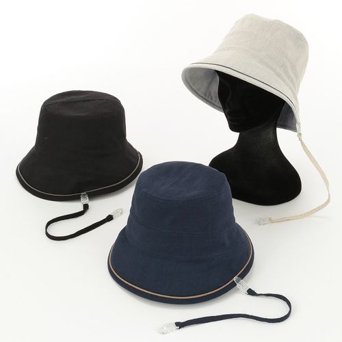 東田
ハットクリップ付き麻混切替ハット