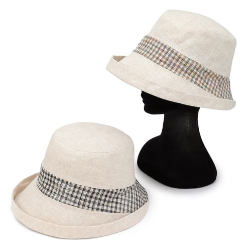 東田
リネンオブザーハット チェック切替