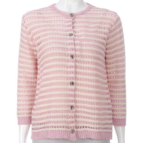 愛装
透かしボーダーカーディガン