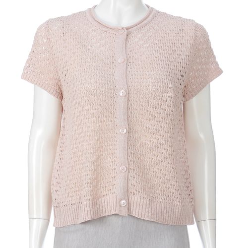 愛装
透かし柄キャップベスト