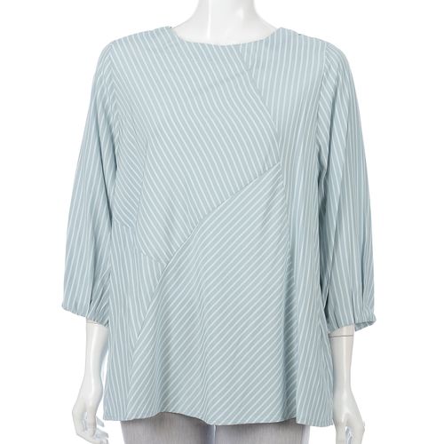 モンパリス
ストライプ切替ネックゴム入りチュニック