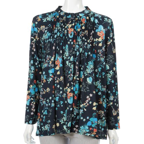 モンパリス
ピンタック前開きプリントカットソー