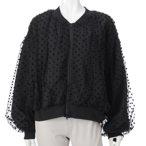 チャーミング
ドットチュールスリーブブルゾン