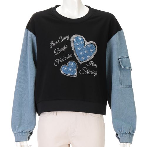 豊和コーポレーション
デニム布帛切替トレーナー