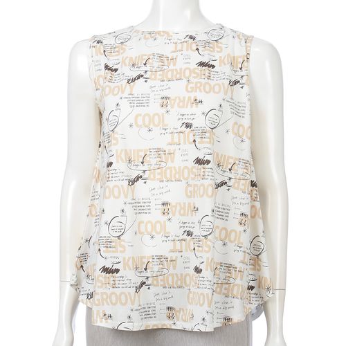 ザビ
英字フレアーノースリーブカットソー