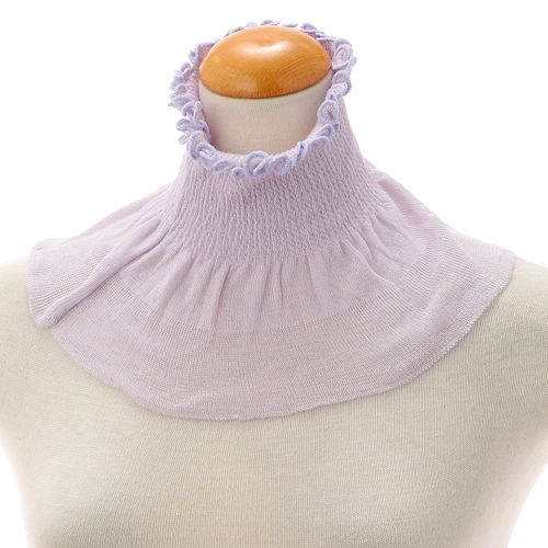 寺一
日本製 シルク混ネックカバーフリル 無地