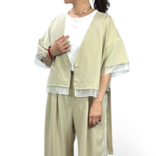 ブルーベル
QTUME パール釦コンビジャケット