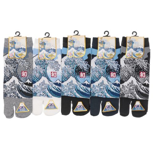 93766



稲坂莫大小製造
和柄足袋 波と富士