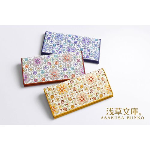 絹館
浅草文庫 花菱柄ヘリ玉長財布