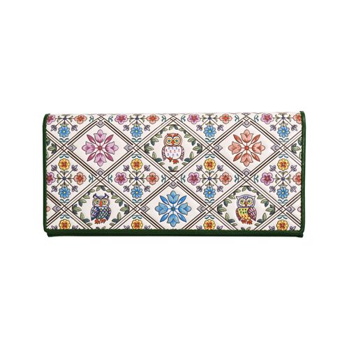 絹館
浅草文庫 フクロウ柄ヘリ玉かぶせ長財布