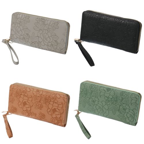 生駒クロス
花型押し ラウンドファスナー長財布