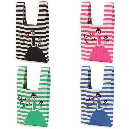 サード　コレクション
ボーダー女の子ニットバッグ