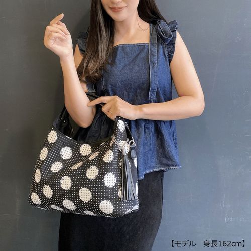 ラムモード
ホットフィックスドット柄バルーンミニ2WAYバッグ