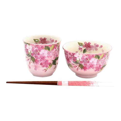 4543945025999



02599



セラミック藍
花あわせ 飯碗湯呑 サクラ（若狭塗箸付）