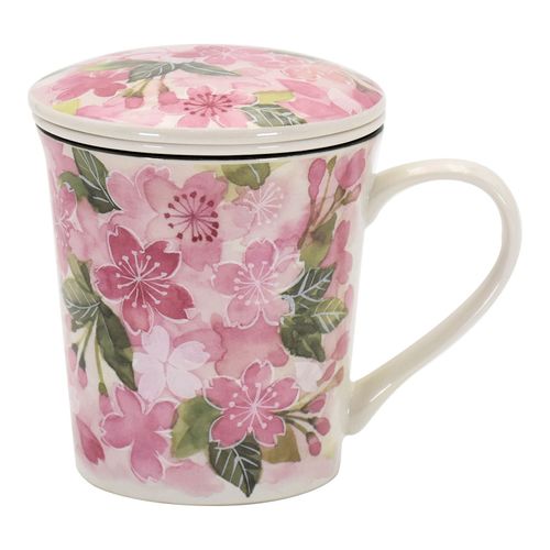 4543945602060



60206



セラミック藍
花あわせ 蓋つきマグカップ（茶漉し付） サクラ