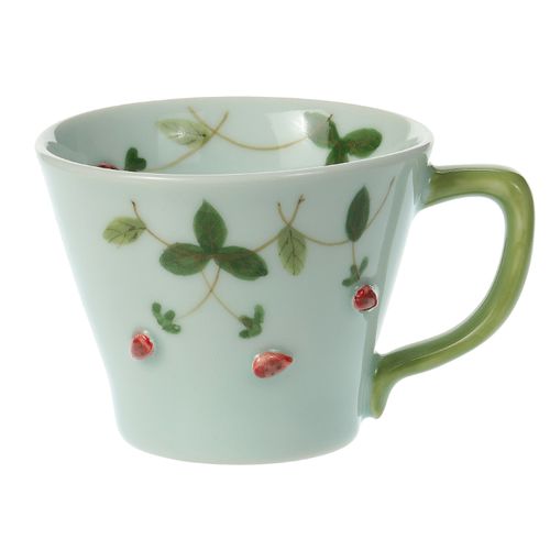 堀江陶器
いちご マグカップ緑