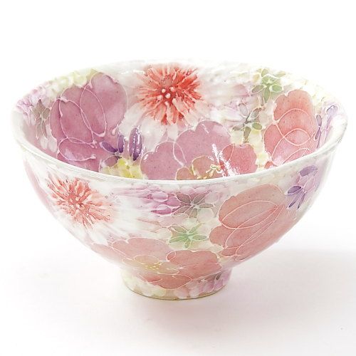 44010



松本陶器
薄紅色絵花 飯碗