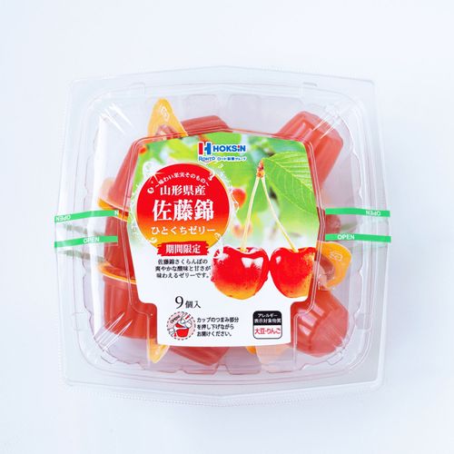 4582179293613



MYS-4PK 9ｺｲﾘ



北辰フーズ
山形県産佐藤錦さくらんぼひとくちゼリー9個入