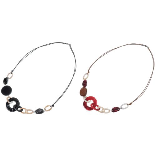 ジェノバ
異素材MIX紐マグネットネックレス