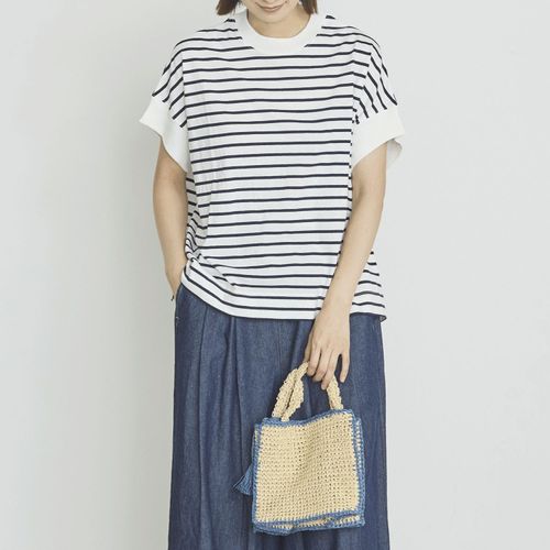 オーブ
オーブ ヘビーウェイト天竺ボーダー半袖プルオーバー