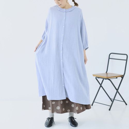 ノンノ
cloudnine ノンノ コットンダブルガーゼ前開きワンピース