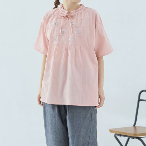 ノンノ
cloudnine ノンノ 花刺繍ネックフリルチュニック