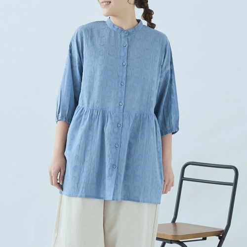 ノンノ
cloudnine コットンジャガード7分袖 前開きチュニック