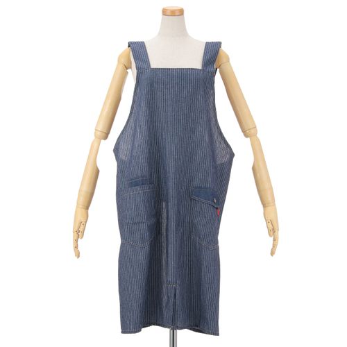 ウラタ
naturic デニム男女兼用エプロン ストライプ