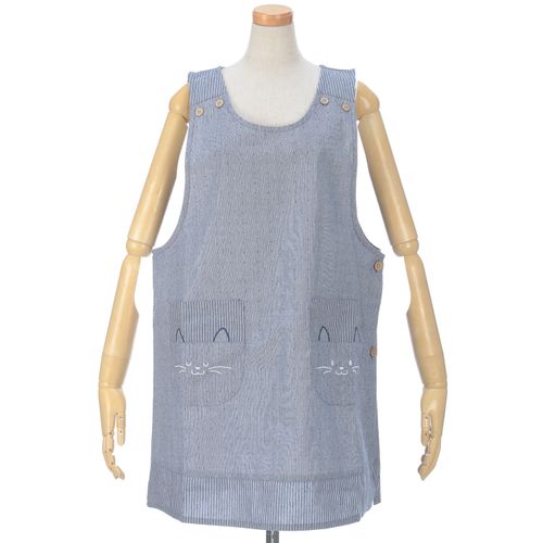 美竹
猫ポケット 先染めドットドビーエプロン