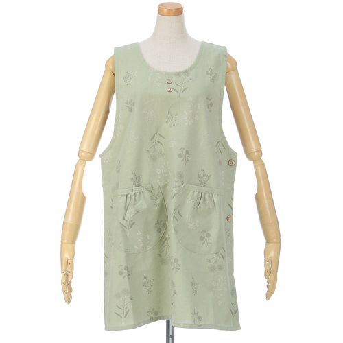 美竹
シーチングワッシャー線花柄エプロン