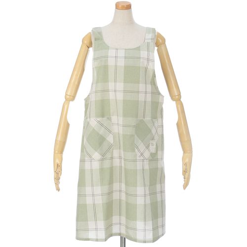 美竹
先染め格子エプロン