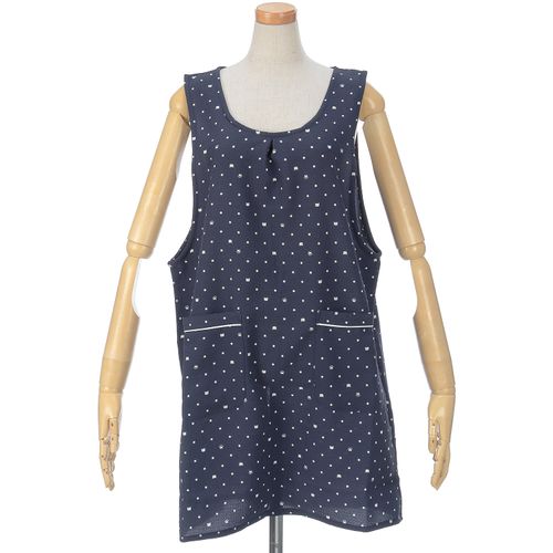 美竹
ちりめんシボ猫ドットエプロン