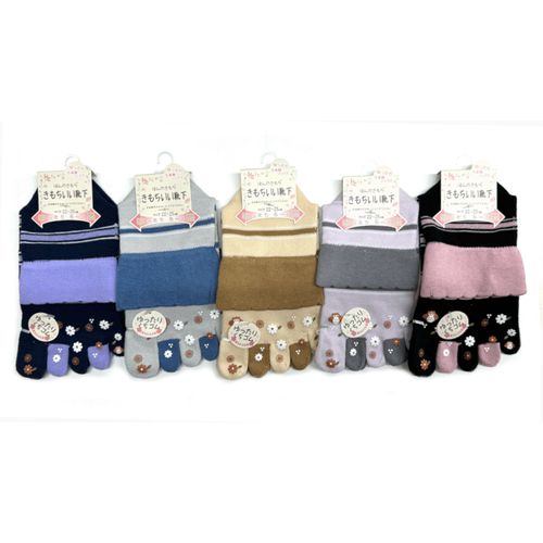 ナコー
ほんのきもち 5本指 ハナフクロウ 靴下