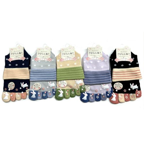 ナコー
ほんのきもち 5本指 うさぎ 靴下