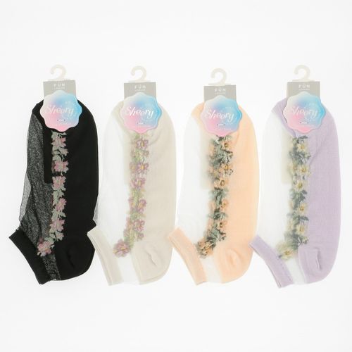 4902490004871







福助
fukusuke FUN Sheery シースルーソックス スニーカー丈