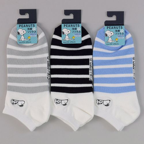 モモステーション
スニーカー丈 冷感ソックス ボーダー 刺しゅう 靴下