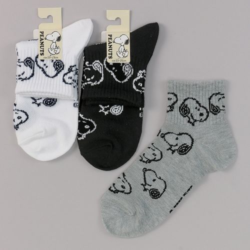 モモステーション
クルー丈（10cm丈） スヌーピー 総柄 靴下