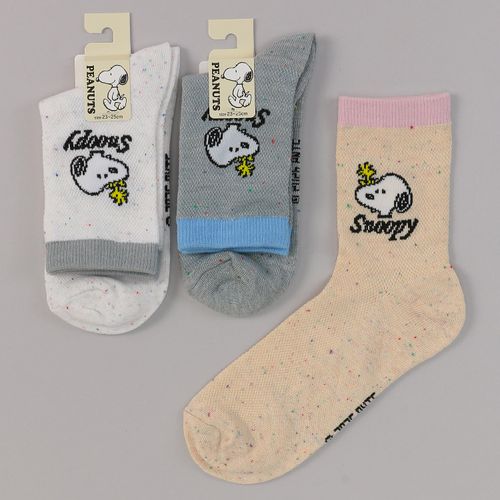 モモステーション
クルー丈 スヌーピー メッシュ つぶつぶ 靴下